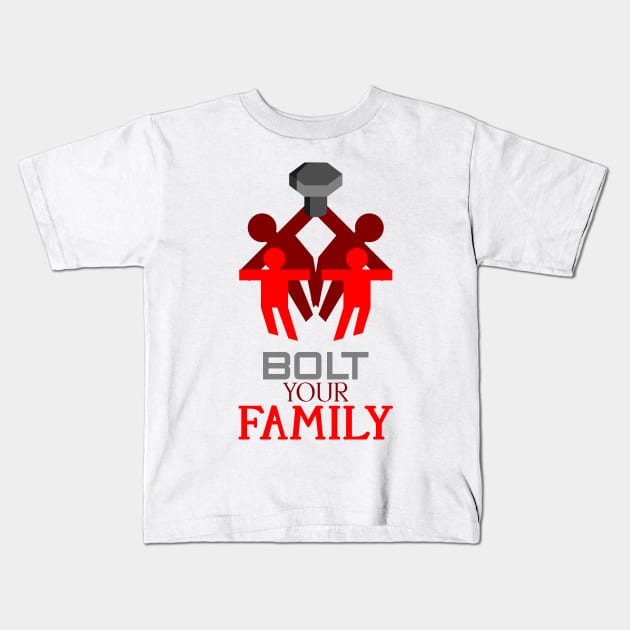 bolt your family Kids T-Shirt by taniplusshop